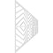 Ekena Millwork Set of Four Panels for 94 1/2"W x 24 1/4"H Genoa Fretwork Wainscot Wall Paneling WPKP12X01X47GNA - alternate 2
